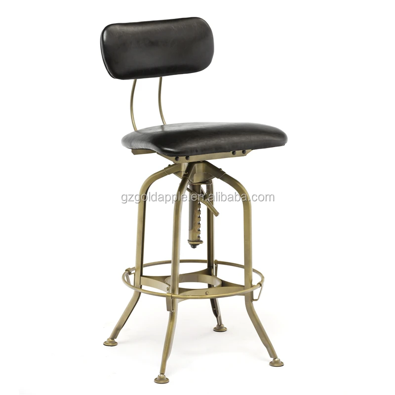 guttenberg adjustable height swivel bar stool