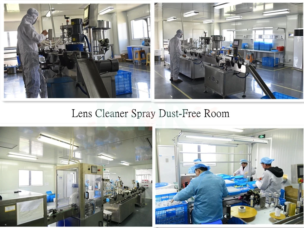 30ml PE bottle glasses lens cleaner spray liquid with LOGO anti fog lens cleaner spray liquid accept customize printing LOGO