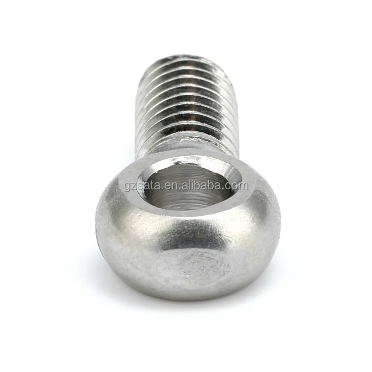 Din444 Metric 188 Stainless Steel Flat Eye Bolts Without Shoulder