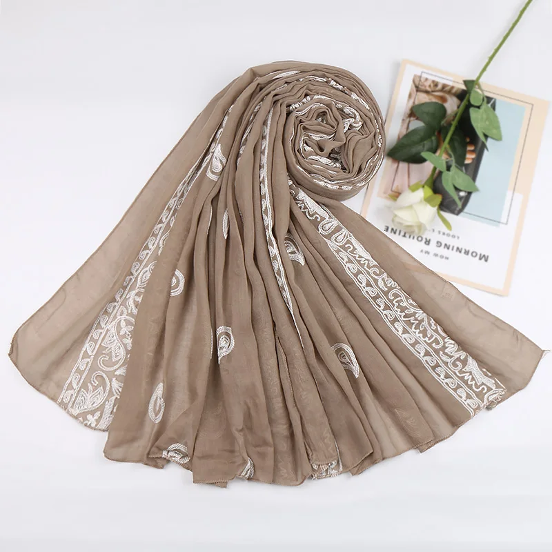 Colourful Custom Dubai Embroidered Kashmiri Paisley Flowers Pashmina Shawl Buy Paisley Shawl