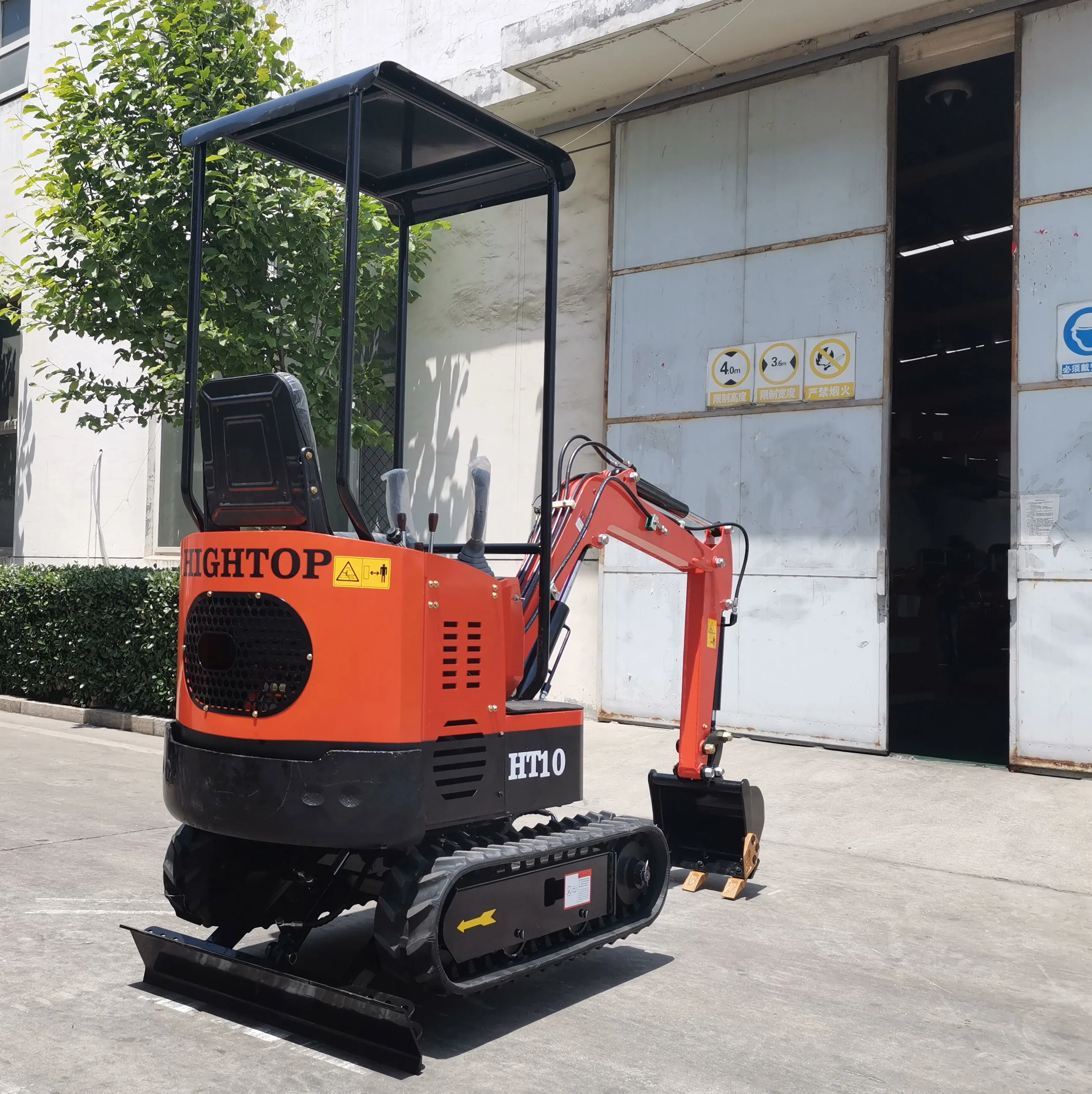 Hightop Ht10 1 Ton 1000kg Crawler Small Digger Mini Excavator Price For