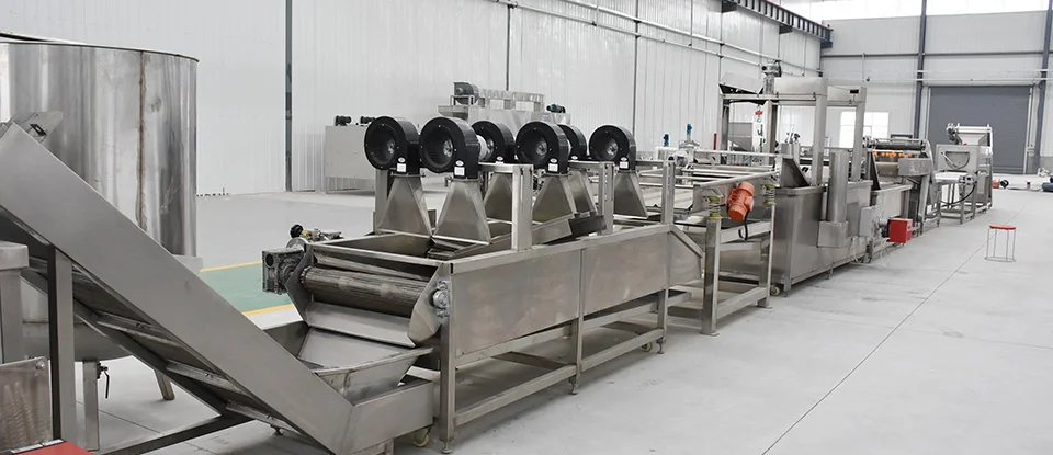 Stainless Steel Potato Chips Production Line Frozen French Fries Machinery Price