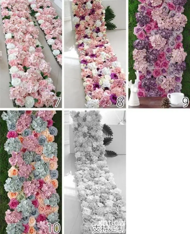 Fc1002 High Quality Wedding Backdrop Artificial Peony Flower Wall Mat