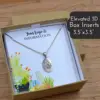 Custom logo printed cheap price jewelry gift paper for necklace elevated 3D insert