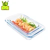 Rectangular Pyrex Glass Baking Tray Set /High Borosilicate Bakeware For Oven safe
