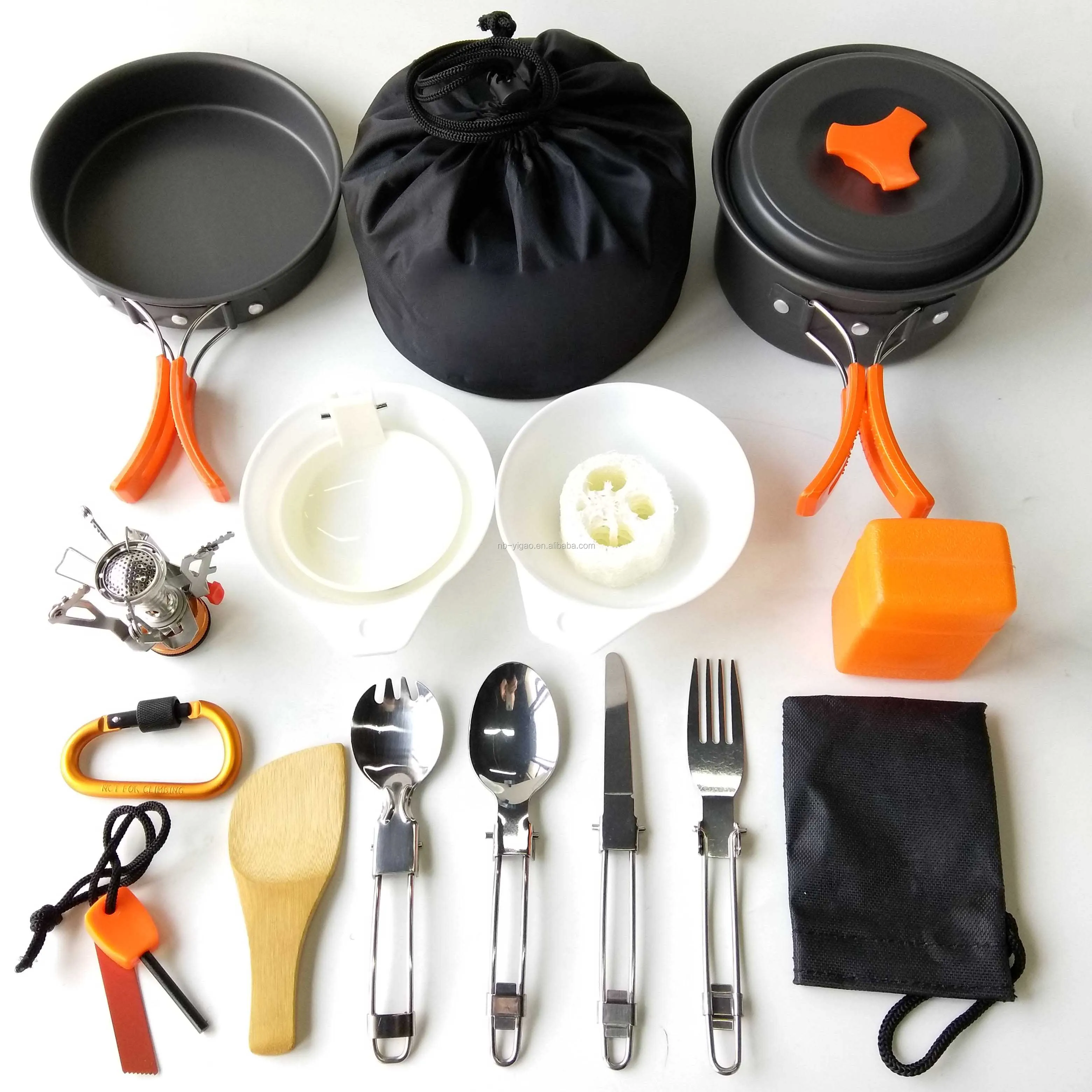 hiking cooking set