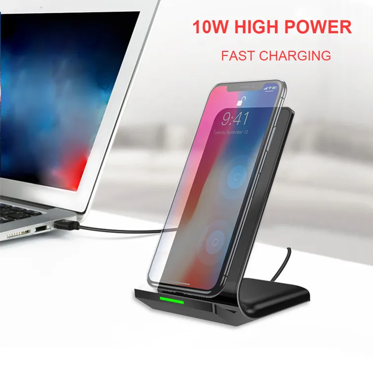2019 Amazon Hot Selling Fast QI Wireless Charger for iPhone 11 for iPhone XS Max XR 8/8plus for Samsung S8 S9 S10 Plus