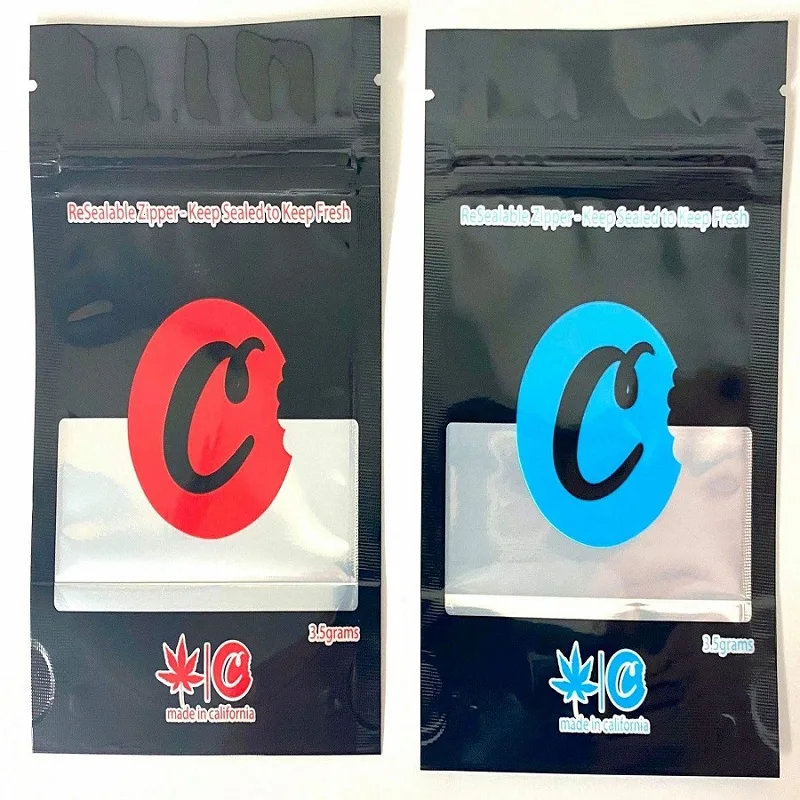 Custom Printed Resealable Smell Proof Ziplock Edible Weed 3.5g Runtz