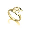 Inspire Stainless steel jewelry fashion jewelry Personalized Initial Letter Ring men ring customize to your needs christmas gift
