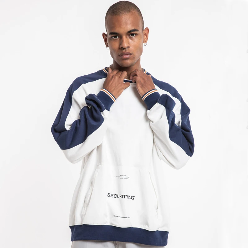 100% Cotton Fleece Premium Oversized Crew Neck Colorful Streetwear Hoodie Sweatshirt For Man