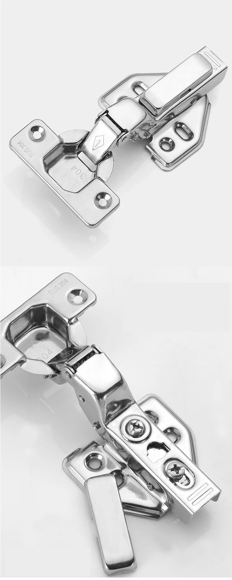 Hot Selling Cheap Stainless Steel 304 Hinges, Kitchen Furniture Cabinet Concealed Door  Hinges//