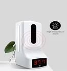 New version Automatic gel Hand sanitizer dispenser with Body temperature detection intergrated 1000ml for Shopping mall