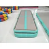 3m x1m x0.1m Double Side HOOK&LOOP mint green AirTrack Factory inflatable gymnastics mat air tumble track