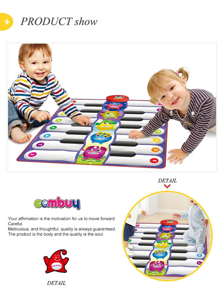 Baby Play Music Blanket Keyboard Electric Floor Piano Mat For Kids