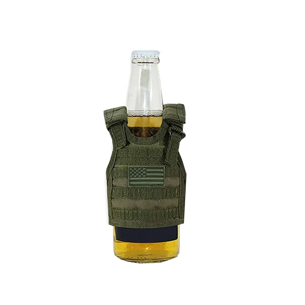 Mini Tactical Vest Bottle Beer Vest Molle With Adjustable Strap