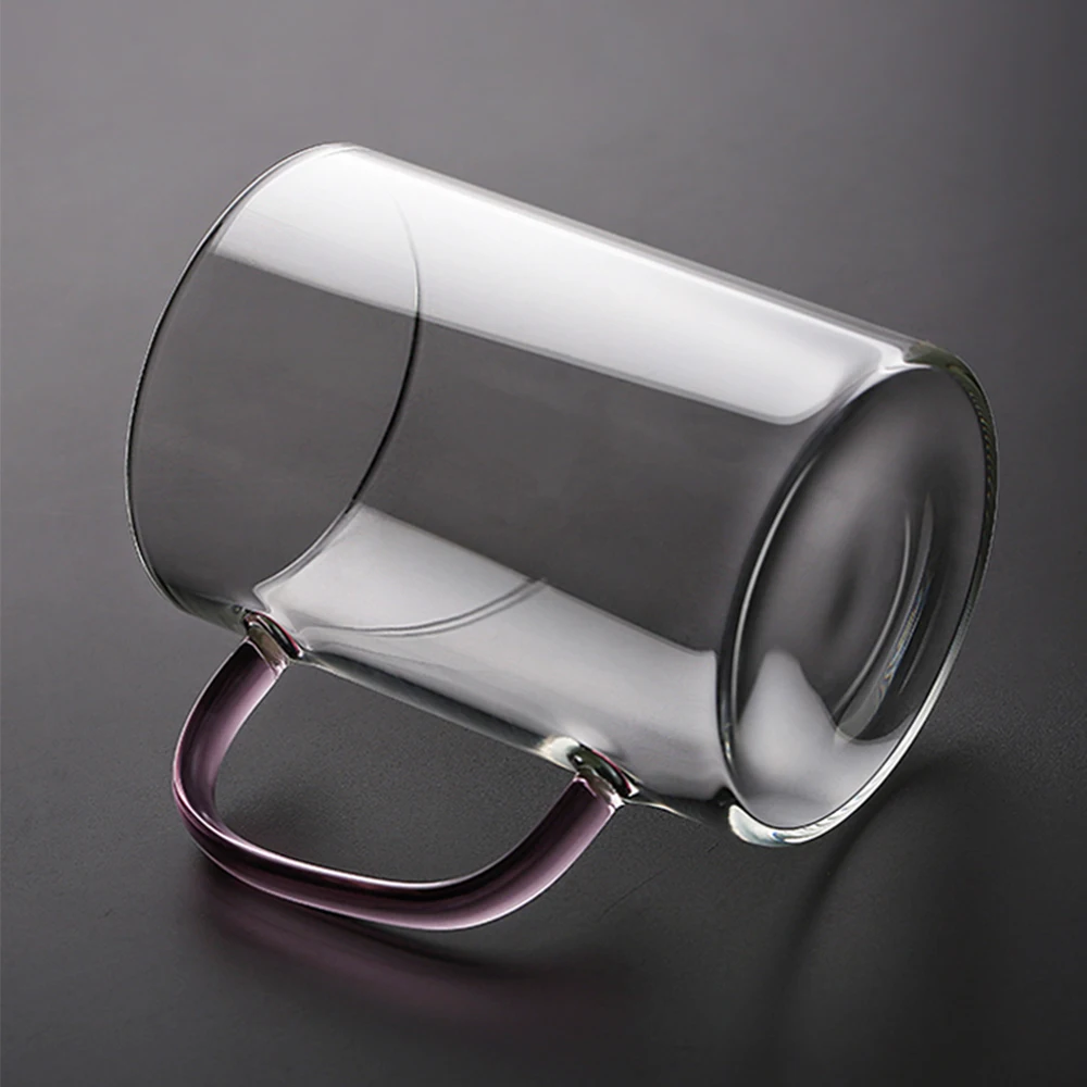 Borosilicate Glass Cup Tea Glass Cup Mug With Colored Colorful Handle Buy Borosilicate Glass
