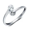 K36 Wholesale adjustable value ring 925 silver gold plated by Moyu