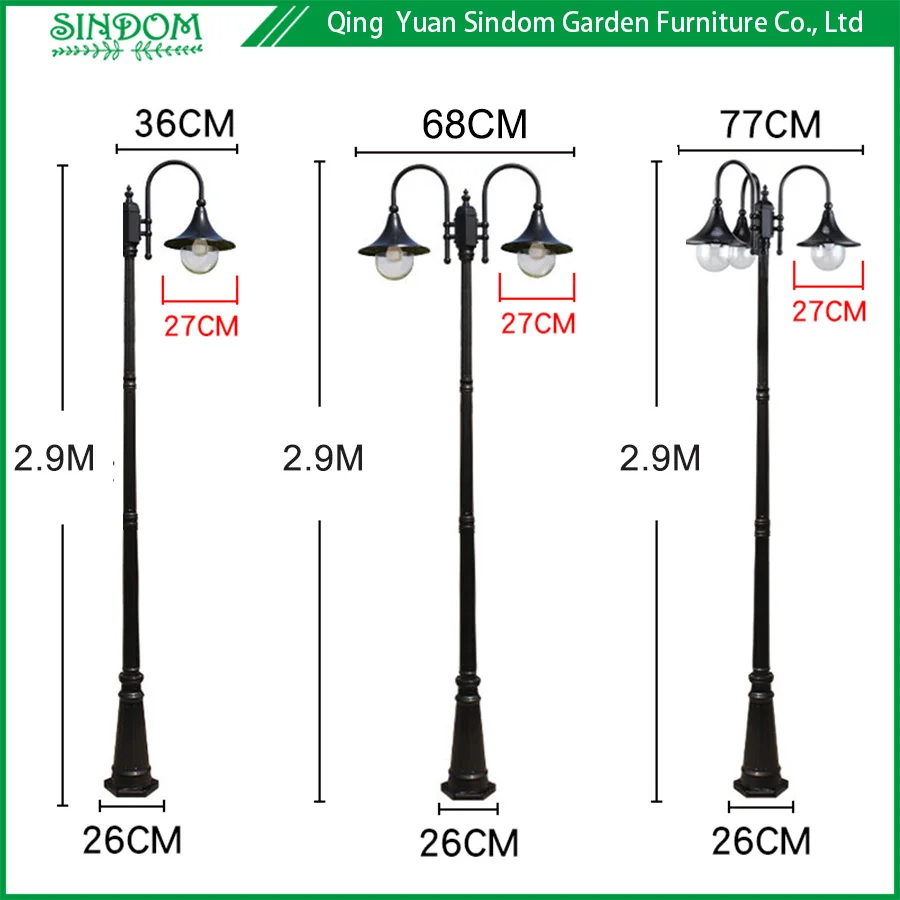 American Simple Design Decorative Street Post Lamp Traditional