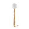 Bath & Relax Bamboo Bath Brush set long Handle Back Body Scrubber For shower dry / Wet Skin brushing Suitable for men / women