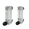 Panel mounted acrylic mechanical portable gas flowmeter