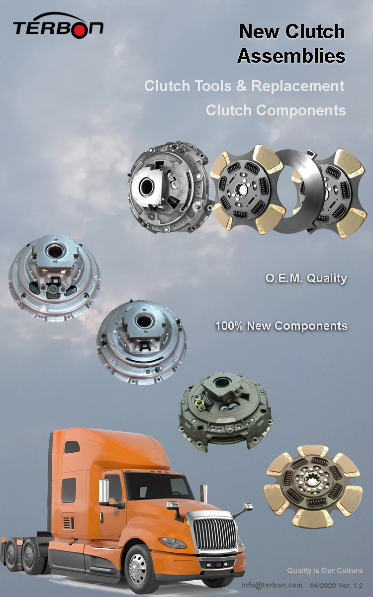 15.5"x 2" Terbon Heavy Duty Truck Parts Self Adjust Clutch Assembly