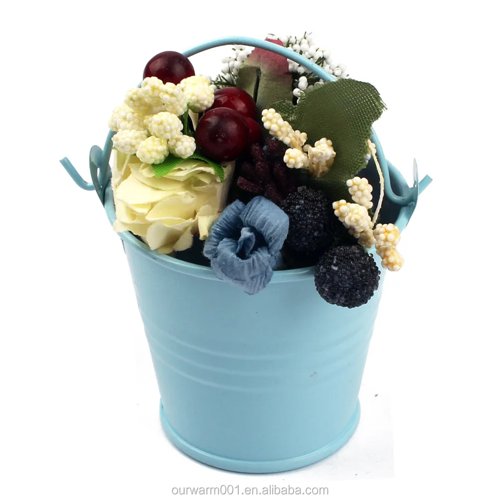 Ourwarm Mini Metal Bucket Tin Candy Box Buckets Souvenirs Gift Pails