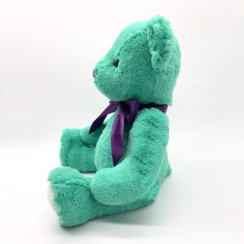 Soft Plush Teddy Bear with Green Sweater
