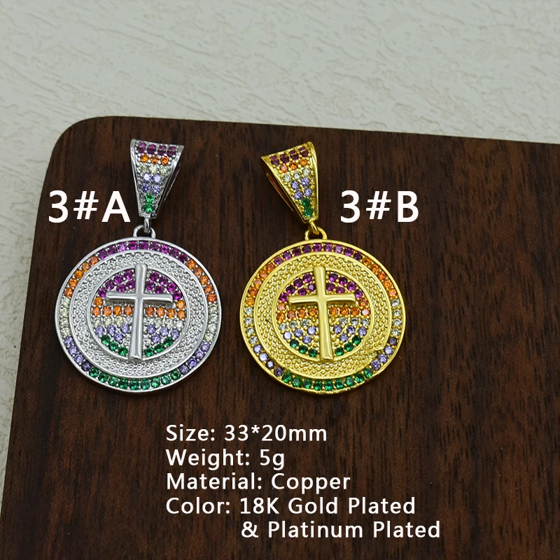 Religious Amulet Christian Catholic Jewelry 18k Gold Plated Virgin Mary