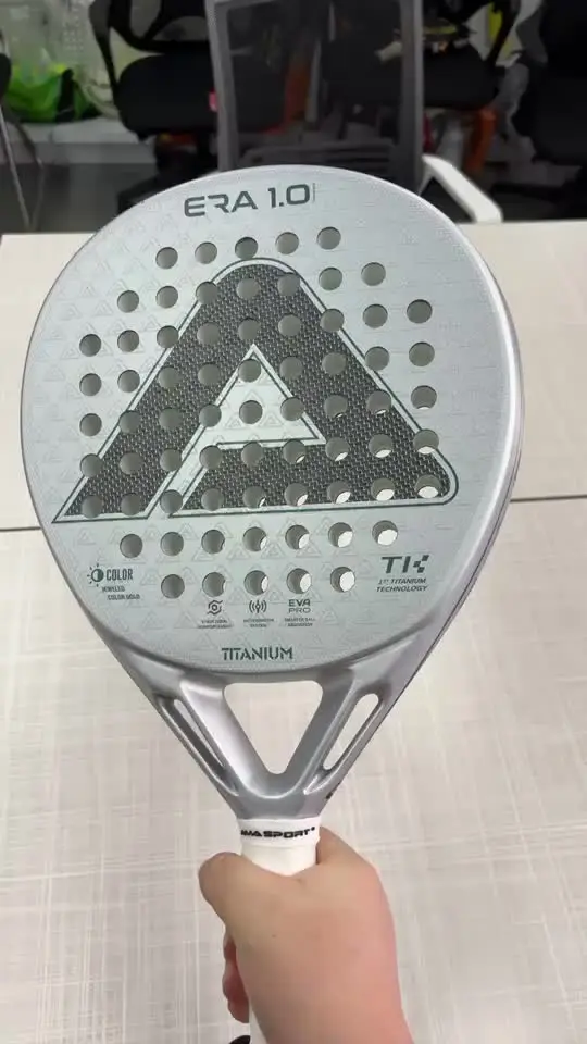 AMA SPORT ERA 1.0 Padelschläger – Carbon-Oberfläche, EVA Memory Foam Kern Für Fortgeschrittene