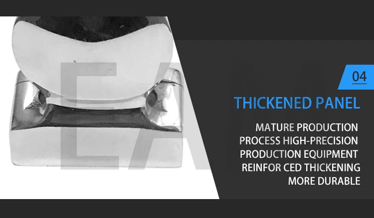 Hot selling stainless steel stair handrail accessories for frameless glass stainless steel 316 glass clamp