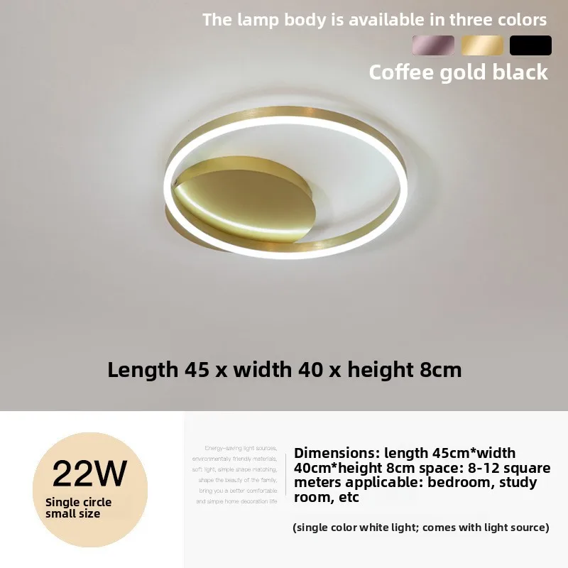 product modern nordic minimalist led ceiling light for home living room and master bedroom simple elegant circle design-1