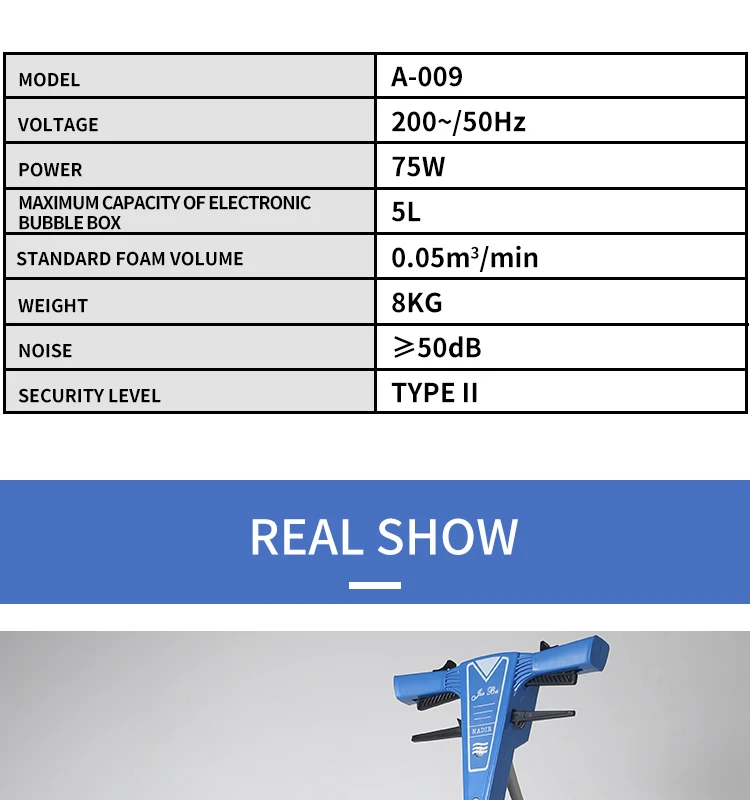 A-009 electronic foaming box floor brushing machine carpet cleaning foaming machine