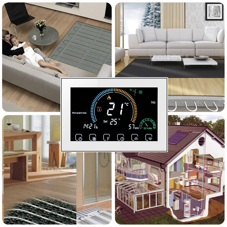 BECA BHT-8000 Non Wifi Electric Heating 16A Programmable Room Thermostat Support online purchase-Xiamen Beca Energysaving Technology