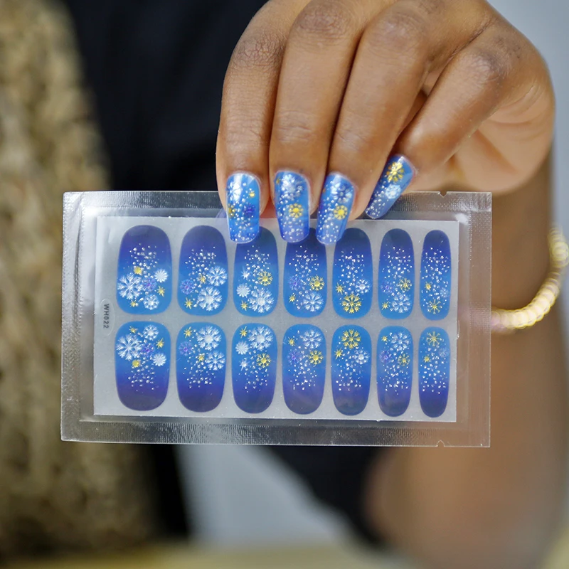 Semicured Gel Strips Huizi Hot Selling Semicured Gel Stickers Gel Nail