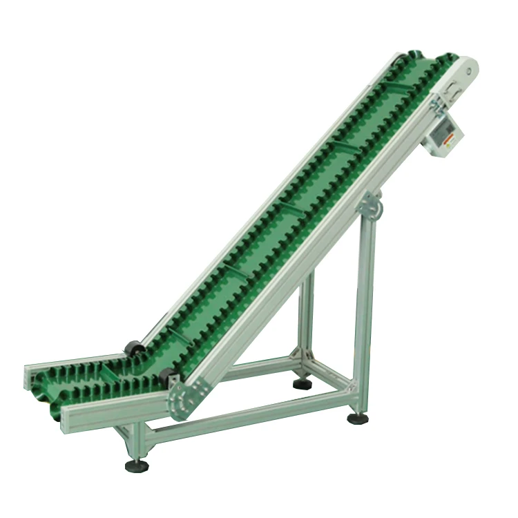 Custom Mobile Inclined Sidewall Cleat Flat Belt Conveyor - Buy Conveyor ...