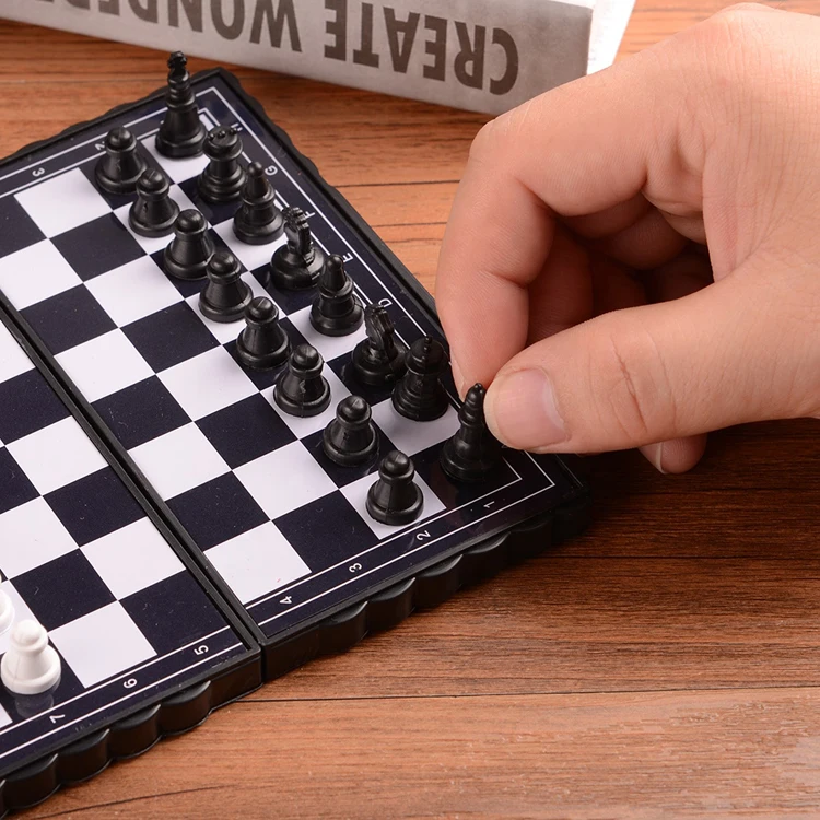 Children Outdoor Magnetic Folding Chess Set Portable Travel Board Games #SO7 