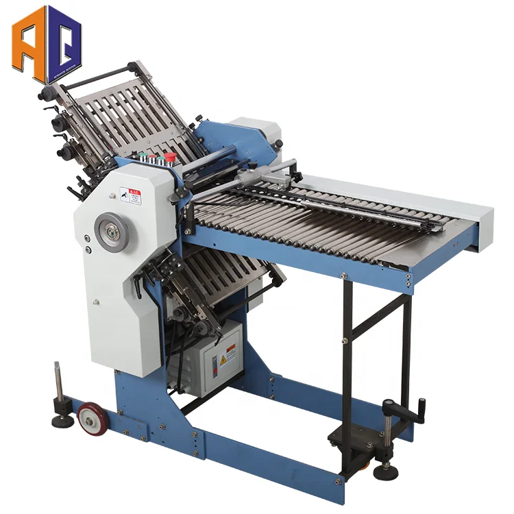 Economic Brochure Folding Machine Zigzag Fold Paper Folder Cosmetic