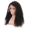 Chinese factory lace frontal band human hair afro kinky curl piece in low price