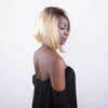 10 Inch Synthetic Ombre Blonde Bob Straight Lace Front Hair Wig