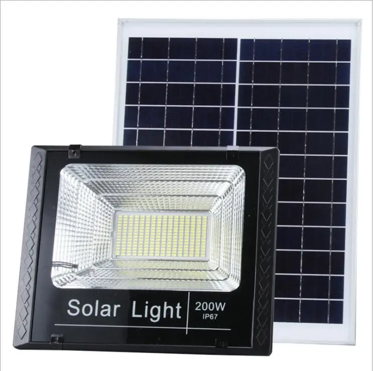 
Battery Small Flood 100w Panels High Efficiency 200w Led Powered Waterproof Wall Outdoor Solar Sensor Light 