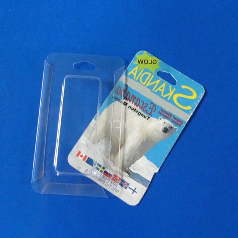 Slide Blister Clear Customized Blister Packaging For Fishing Lures