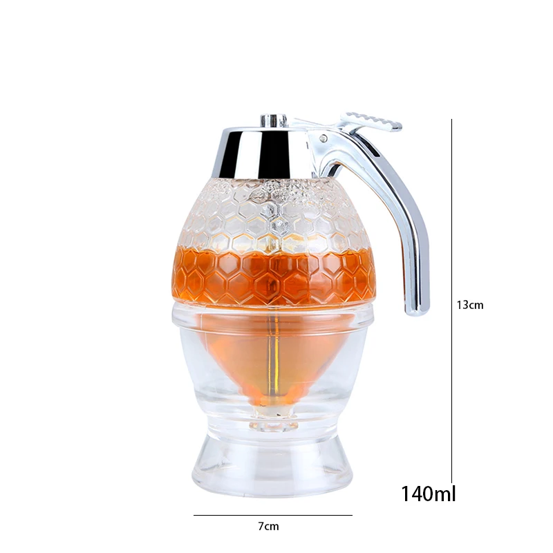 200ml Drip Honey And Syrup Dispenser Portable Juice Bee Storage Pot