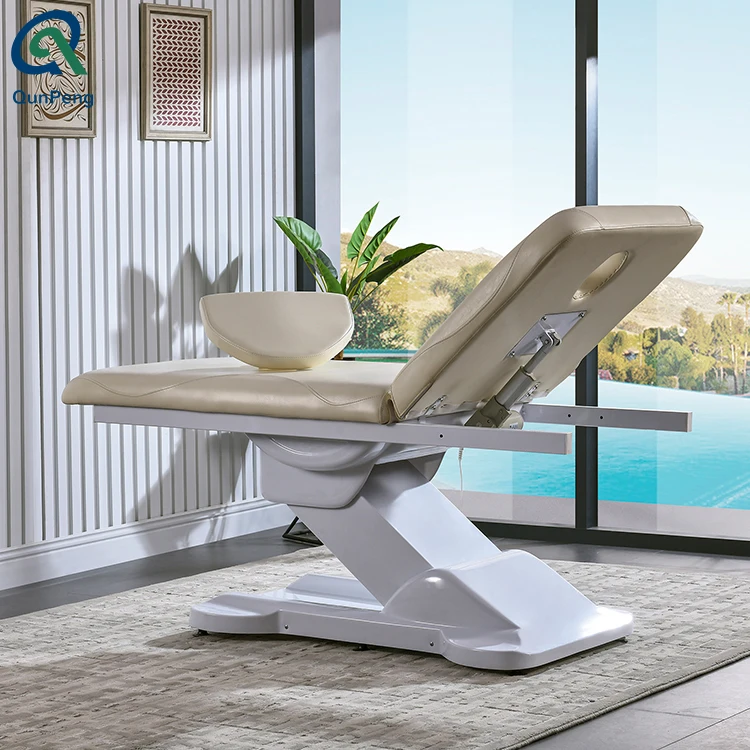 Qunpeng Hot Sale Beauty Equipment Cosmetic Electric Facial Bed With 1