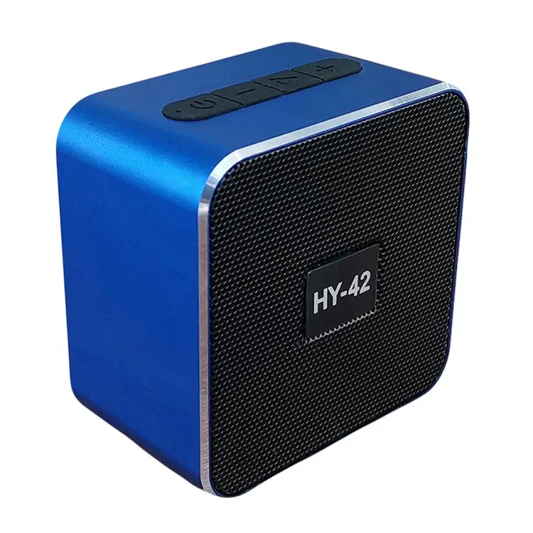 2019 New hy-24 Metal Aluminum Alloy Speaker Square Mini-Wire Gift Customized Subwoofer Portable Small Steel Gun - ANKUX.COM