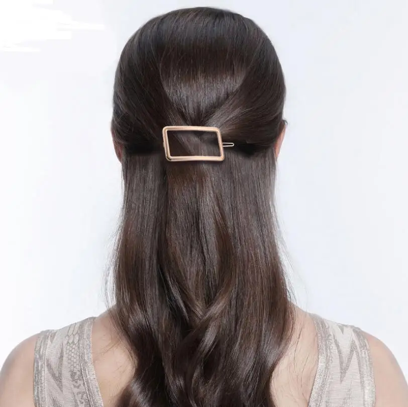 Trade assurance Hot sale temperament hollow horsetail barrette pin clip alloy moon metal hairpin female for gifts