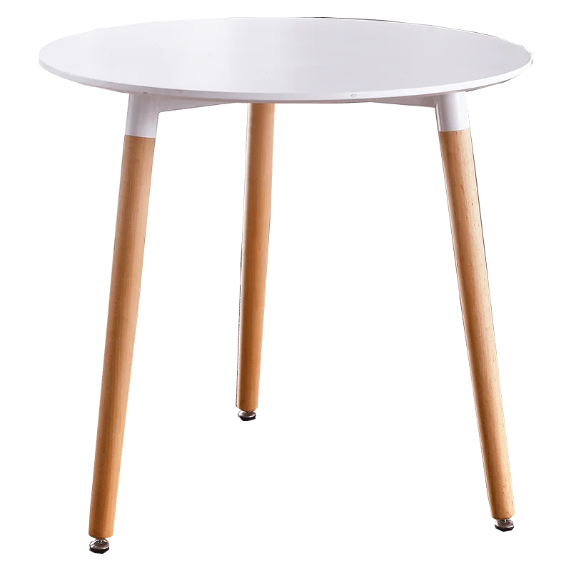 Modern Simple Design Coffee Table Solid Wood Face Metal Legs Living Room Table Buy Round