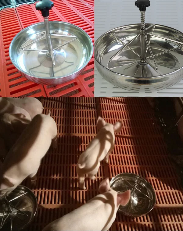 Stainless Steel Pig Feeder Hog Feeding Trough Large Size Sow Feeding Bowl Pig Farm Feeding
