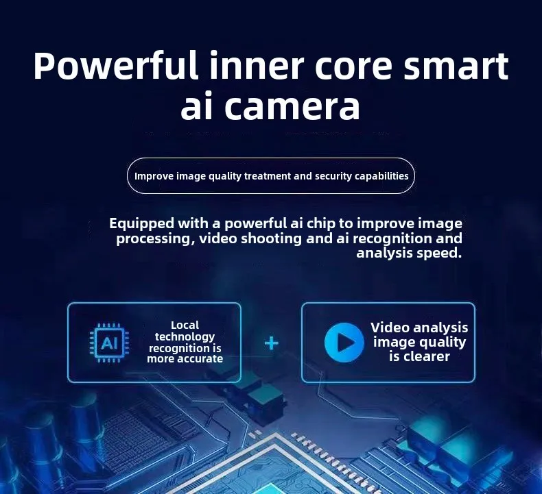 Cloudbirds V360pro Mini 1080P Smart AI PTZ Replay Video Camera Night Vision CMOS TF Card Storage One Click Video Sharing Motion