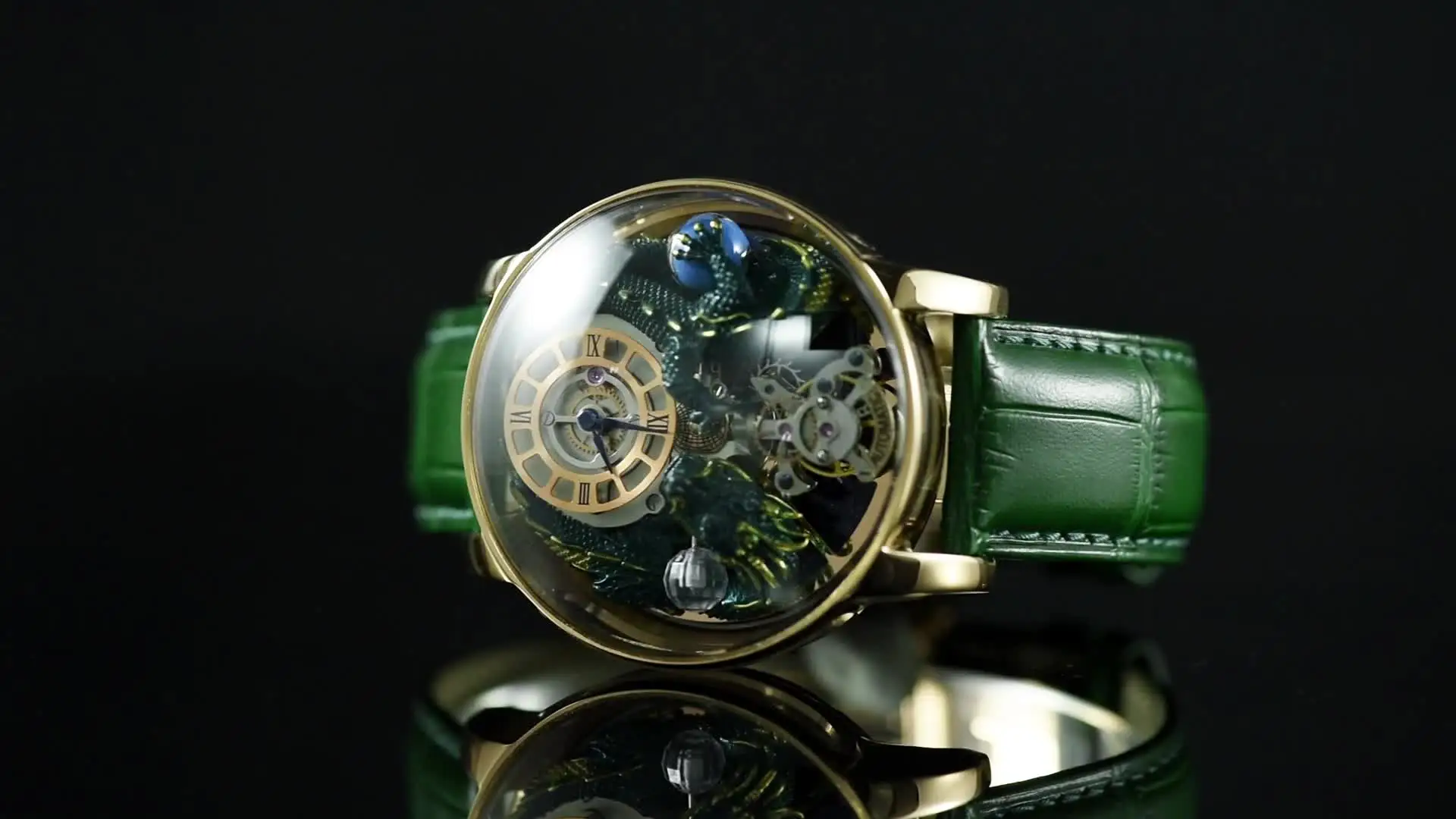 Orologio Automatico Di Lusso Maschile Con Drago Luminoso E Modello Di Tigre In Qualà AAA Da 22,19 € | DHgate
