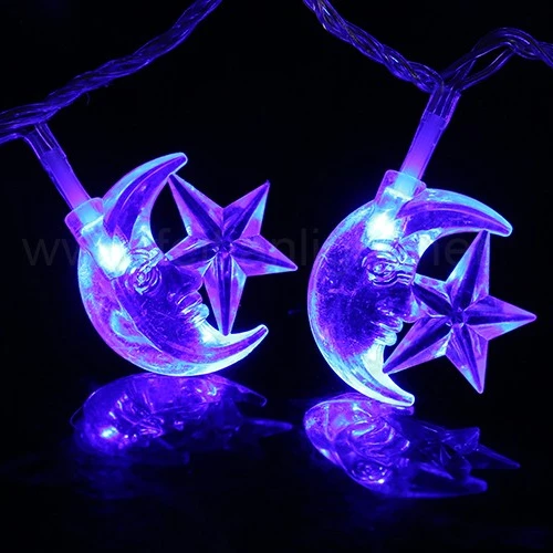 walmart LED Night Light moon star string light christmas room decoration